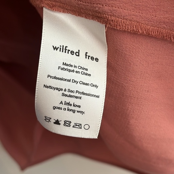 Wilfred Free Aritizia Lace Front Top Dusty Rose Clay Color S - Picture 3 of 6